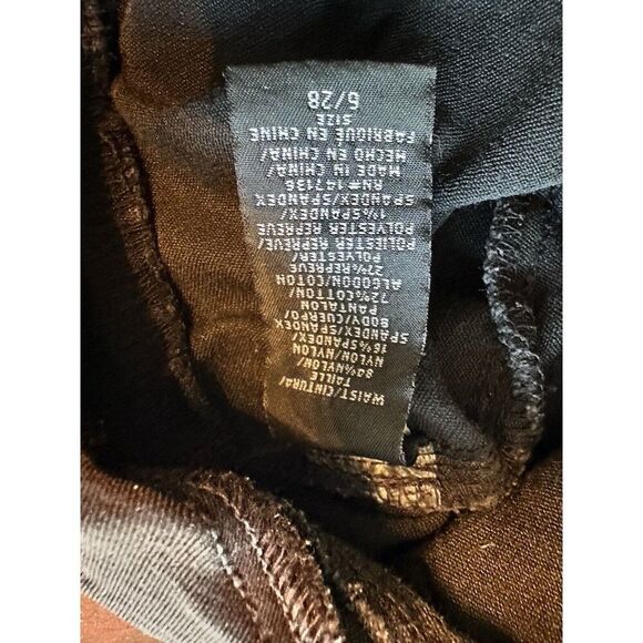 Maternity bottoms bundle sz 6 medium Leggings jeans shorts Over Belly Banded - Picture 14 of 15